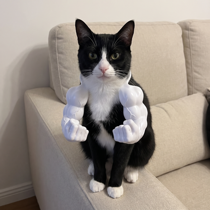 The Buff Cat Arms Everyone's Sharing.